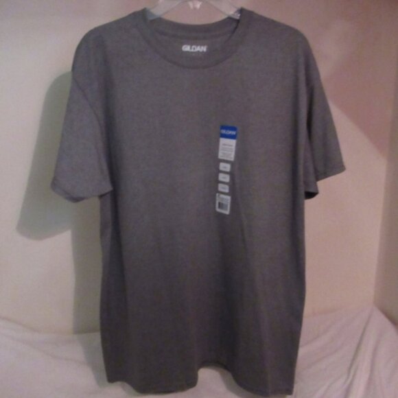 GILDAN pre-shrunk cotton t-shirt MEDIUM GRAY L - Picture 1 of 1